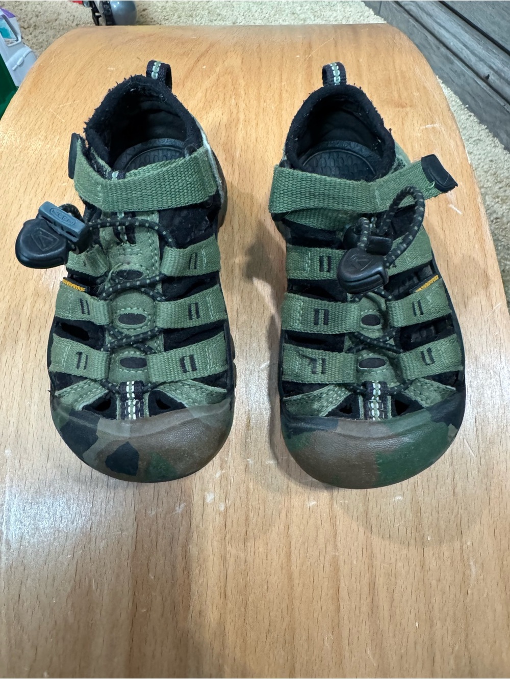 Keen Kids Olive Green and Black Closed-Toe Sandals